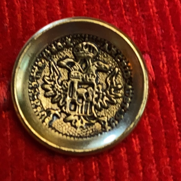 Vintage Buttons & Red corduroy Unisex Childs Vest - Picture 12 of 13